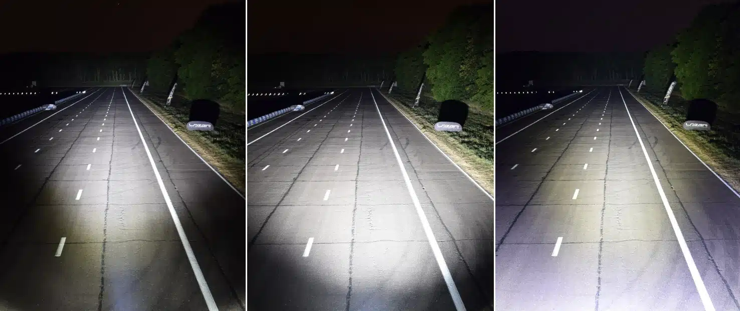Beam_Pattern_Comparison_-_1476x622 Vzorce parsku našich světlometů pro použití v běžném provozu