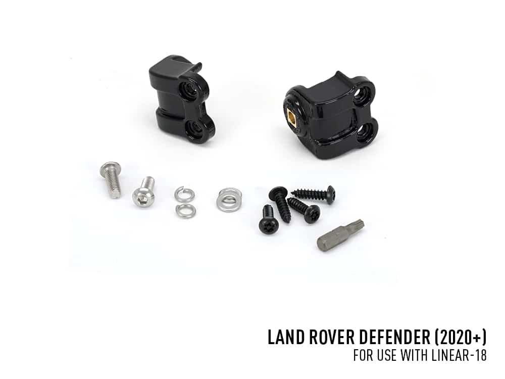 GM-DEFLNR18-01K- Product Photo - Web+Text Land Rover Defender (2020+) - Sada pro LINEAR-18 do mřížky nárazníku