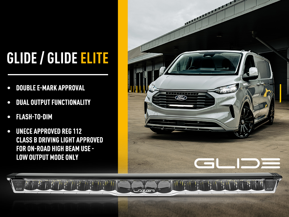 Světlomet Lazer Glide s dvojitou E-mark certifikací